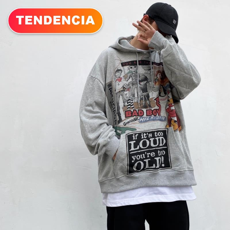 White Hip Hop Hoodie Streetwear Korean Fashion Gothic Sweatshirt Spring Tops Casual Funny Spring Autumn Harajuku Hoodies Male